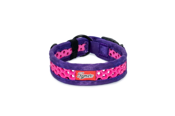 SOFTY Halsband | Länge: 30-36cm | Breite: 3,3cm | Farbe: lila/pink